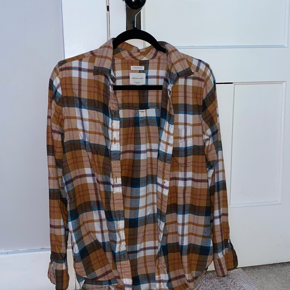 plaid american eagle shirt